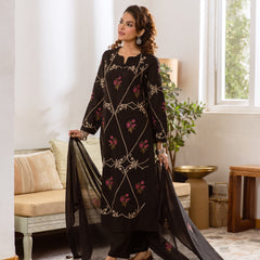 Women's Embroidered Cotton Kurta Dupatta Set